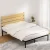 Artiss PAULA Queen Size Bed Frame - Rustic Black Metal Base with MDF Headboard, Powder-Coated, 300kg Capacity