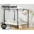 Artiss Double Bed Frame, Metal, Black, 199x143x183cm, Canopy Four-Poster Design, Modern Minimalist Style