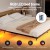 Artiss Double Bed Frame with LED Lights, Sturdy Metal Base, Silent Design, 300KG Capacity, Tool-Free Assembly Artiss Double Bed Frame with LED Lights, Sturdy Metal Base, Silent Design, 300KG Capacity, Tool-Free Assembly
