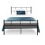 Artiss Sol King Single Bed Frame - Sturdy Black Metal with Powder-Coated Finish, Strong Support & Under-Bed Storage