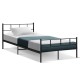 Artiss Sol King Single Bed Frame - Sturdy Black Metal with Powder-Coated Finish, Strong Support & Under-Bed Storage