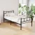 Artiss Sol Single Bed Frame, Black Metal, Sleek Design, Powder-Coated Steel, Ample Under-Bed Storage