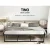 Artiss King Size Bed Frame, Metal, Black, 205x185x37cm, Rust-Resistant, Heavy Duty, Easy Assembly, Storage Space