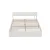 Artiss Aura Queen Bed Frame with Storage Drawers, USB Charging Ports, White Particleboard, Sturdy Plywood Slats