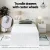 Artiss Aura Bed Frame & Pepe Bedside Table Set – White, Durable Particleboard, USB Ports, Storage Drawers, Modern Design