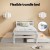 Artiss Avis Single Size 2-in-1 Trundle Bed Frame, Solid Pinewood, White - Durable, Easy Assembly, Fits AU Mattresses