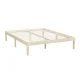Artiss Bruno Double Size Bed Frame - Solid Pinewood Base, Sturdy Timber Platform with Wooden Slats, Easy Assembly