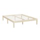 Artiss Bruno Queen Size Bed Frame - Solid Pinewood Base with Reinforced Slats & Easy Assembly for Australian Mattresses