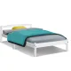 Artiss LEXI Single Bed Frame, Solid Pine Wood, White Finish, Fits Australian Mattress, Sturdy Design, 23cm Clearance