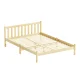 Artiss Wooden Bed Frame, Double Size, Solid Pine, Oak, 198x145cm, Rustic Classic Design, Extra Storage, Sturdy Build