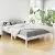Artiss Sofie Double Bed Frame - Solid Pine Wood, White Finish, Plywood Slats, Eco-Friendly, Fits Australian Mattress