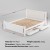Artiss Double Size Bed Frame Wooden Platform with 2 Storage Drawers, Solid Pine, White, Sturdy and Eco-Friendly Artiss Double Size Bed Frame Wooden Platform with 2 Storage Drawers, Solid Pine, White, Sturdy and Eco-Friendly