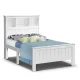 Artiss King Single Bed Frame - White Pine Wood with Storage Shelves, Sturdy Plywood Slats, Eco-Friendly Finish