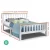 Artiss Pony Double Bed Frame - Solid Pine Wood, Two-Tone White, Sturdy Design, Plywood Slats, Fits Australian Mattress