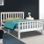 Artiss Pony Double Bed Frame - Solid Pine Wood, Two-Tone White, Sturdy Design, Plywood Slats, Fits Australian Mattress