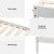 Artiss Bed Frame, Solid Pinewood, Queen Size, White, 213x162x122cm, Sturdy Slats, Non-Toxic Finish, Easy Assembly