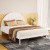 Artiss Bed Frame, Solid Pinewood, Queen Size, White, 213x162x122cm, Sturdy Slats, Non-Toxic Finish, Easy Assembly