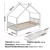 Artiss Kids Single House Bed Frame White, Solid Pine Wood, Timber Slats, 2 Storage Drawers, Montessori Design Artiss Kids Single House Bed Frame White, Solid Pine Wood, Timber Slats, 2 Storage Drawers, Montessori Design