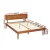 Artiss Queen Size Walnut Bed Frame with Pinewood Construction, Sturdy Slats, Easy Assembly, and Modern Design