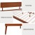 Artiss Queen Size Walnut Bed Frame with Pinewood Construction, Sturdy Slats, Easy Assembly, and Modern Design Artiss Queen Size Walnut Bed Frame with Pinewood Construction, Sturdy Slats, Easy Assembly, and Modern Design