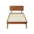 Artiss Splay Single Bed Frame, Pinewood, Walnut Finish, Sturdy Slats, Easy Assembly, Fits Standard Australian Mattress