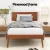 Artiss Splay Single Bed Frame, Pinewood, Walnut Finish, Sturdy Slats, Easy Assembly, Fits Standard Australian Mattress