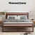 Artiss Bed Frame, Pinewood Double Size, Walnut, 198x149x93cm, Rustic Style, Easy Assembly, Fits Aussie Mattresses