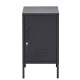 ArtissIn Artiss Bedside Table Metal Cabinet, Cold Rolled Steel, 38x40x69cm, Black, Modern Design, Spacious Storage