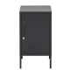 ArtissIn Artiss Bedside Table Metal Cabinet, Cold Rolled Steel, 38x40x69cm, Black, Modern Design, Spacious Storage