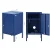 ArtissIn Artiss Bedside Table Metal Cabinet, Cold Rolled Steel, 38x40x69cm, Midnight Blue, Modern Storage Locker