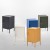 ArtissIn Artiss Bedside Table Metal Cabinet, Cold Rolled Steel, 38x40x69cm, Midnight Blue, Modern Storage Locker