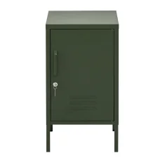 ArtissIn Artiss Bedside Table Metal Cabinet, Cold Rolled Steel, Green, 38x40x69cm - Stylish Storage Solution