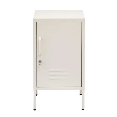 ArtissIn Artiss Bedside Table Metal Cabinet, Cold Rolled Steel, 38x40x69cm, White, Modern Functional Storage Locker ArtissIn Artiss Bedside Table Metal Cabinet, Cold Rolled Steel, 38x40x69cm, White, Modern Functional Storage Locker