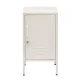 ArtissIn Artiss Bedside Table Metal Cabinet, Cold Rolled Steel, 38x40x69cm, White, Modern Functional Storage Locker