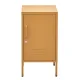 ArtissIn Artiss Bedside Table Metal Cabinet, Cold Rolled Steel, Yellow, 38x40x69cm, Modern Storage Solution