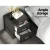 Artiss CADEN Charcoal Bedside Table - 2 Drawers, Faux Linen, MDF Frame, Metal Runners, 46x40x50cm, Modern Design