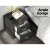 Artiss CADEN Charcoal Bedside Table Set of 2 - Modern Faux Linen, 2 Drawers, 46x40x50cm, MDF Frame, Aluminium Handles