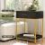 Artiss MASON Black Bedside Table with Drawers & Shelf Storage, Gold Frame, Easy Assembly, 46x30x61cm, Glam Deco Style