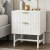 Artiss White Bedside Table with MDF Frame - 2 Drawers, Metal Runners, 43.5x39x55cm - Stylish Bedroom Storage Solution