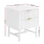 Artiss White Bedside Table with MDF Frame - 2 Drawers, Metal Runners, 43.5x39x55cm - Stylish Bedroom Storage Solution