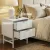 Artiss White Bedside Table with MDF Frame - 2 Drawers, Metal Runners, 43.5x39x55cm - Stylish Bedroom Storage Solution