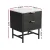 Artiss Bedside Table MDF 43.5x39x55cm Black - 2 Drawers, Stylish Bedroom Storage, Easy Assembly, 1-Year Warranty