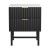 Artiss Bedside Table MDF 43.5x39x55cm Black - 2 Drawers, Stylish Bedroom Storage, Easy Assembly, 1-Year Warranty