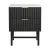 Artiss Bedside Table MDF 43.5x39x55cm Black - 2 Drawers, Stylish Bedroom Storage, Easy Assembly, 1-Year Warranty