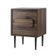 Artiss Bedside Table Nightstand, E1 Particleboard & Metal, Walnut, 45x40x62.5cm, 2 Drawers, Stylish & Functional Artiss Bedside Table Nightstand, E1 Particleboard & Metal, Walnut, 45x40x62.5cm, 2 Drawers, Stylish & Functional