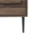 Artiss Bedside Table Nightstand, E1 Particleboard & Metal, Walnut, 45x40x62.5cm, 2 Drawers, Stylish & Functional