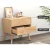 Artiss Gino Oak Bedside Table with Solid Ash Wood Legs, 2 Drawers, Anti-Slip Pads, 60x40x58cm, Easy Assembly
