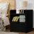 Artiss FARA Black Bedside Table with Drawer & Shelf - Durable 15mm LDF Board, Solid Build, 37x34x45cm, Easy to Clean
