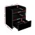 Artiss 2X FARA Bedside Table Black, 1 Drawer with Shelf, 15mm LDF Board, Safe Corners, 37x34x45cm,