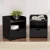 Artiss 2X FARA Bedside Table Black, 1 Drawer with Shelf, 15mm LDF Board, Safe Corners, 37x34x45cm,
